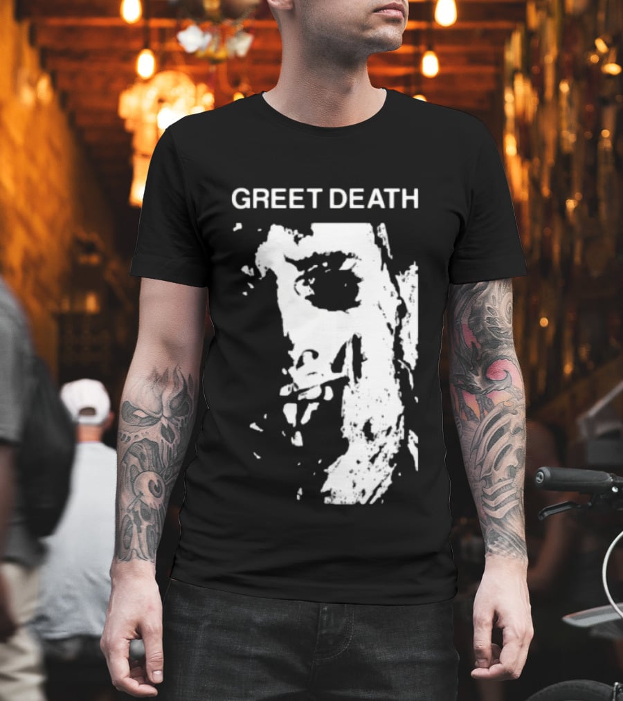 Evil Greed Store Greet Death Leatherface Horror T-Shirt
