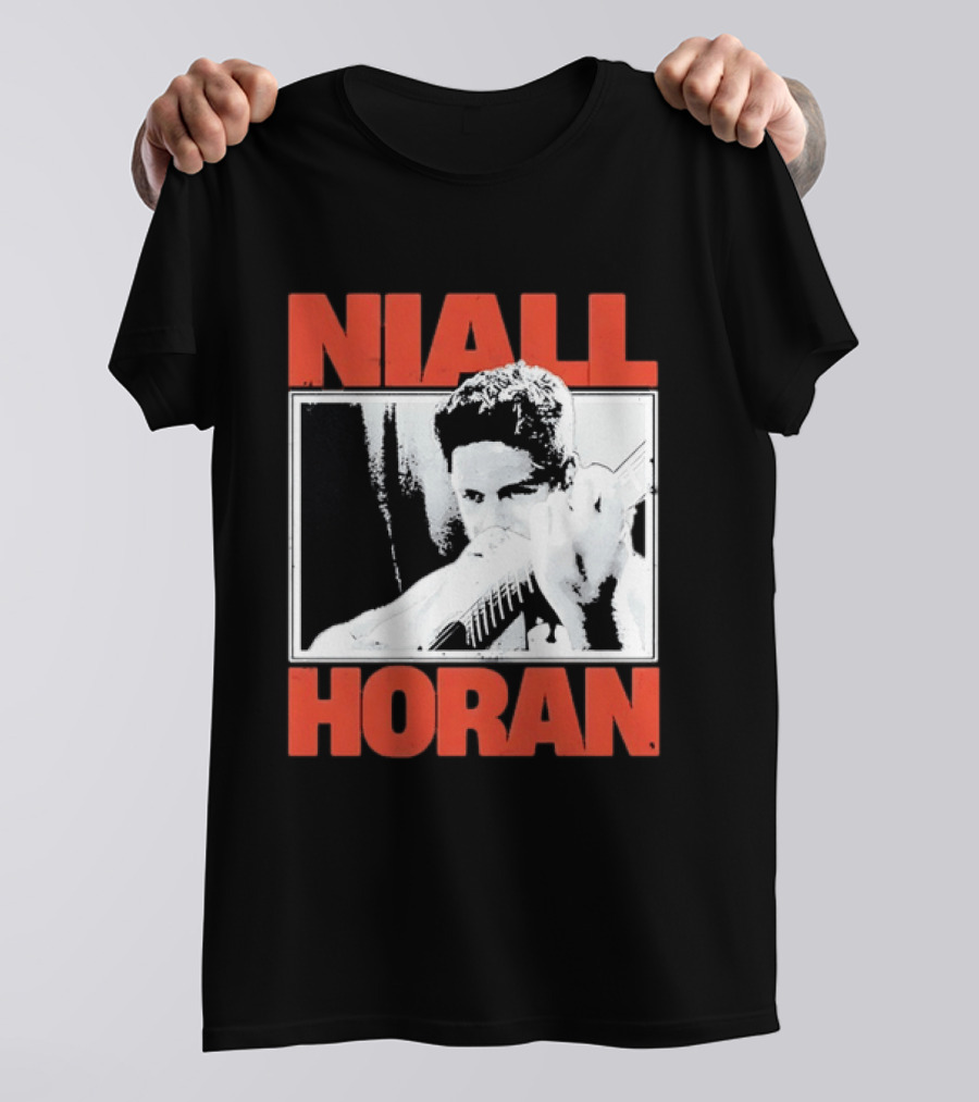 Niall Horan Distressed Guitar Player Image One Direction T-Shirt