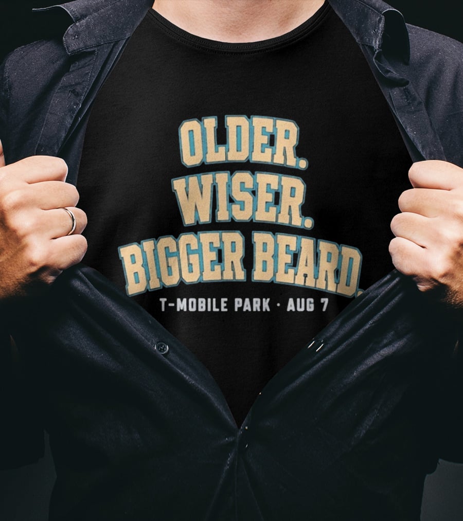 Older Wiser Bigger Beard Mobile Park Aug 7 T-Shirt