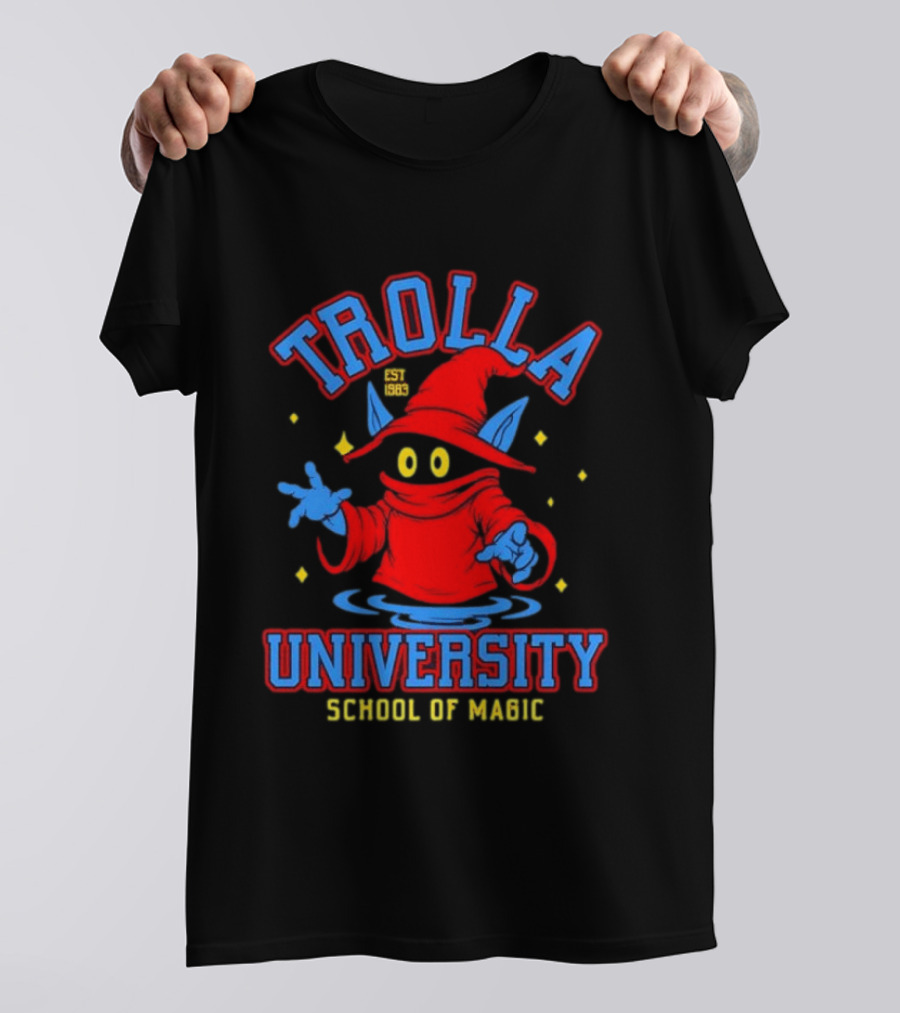 Trolla University Est 1983 School Of Magic Masters Of The Universe Orko T-Shirt