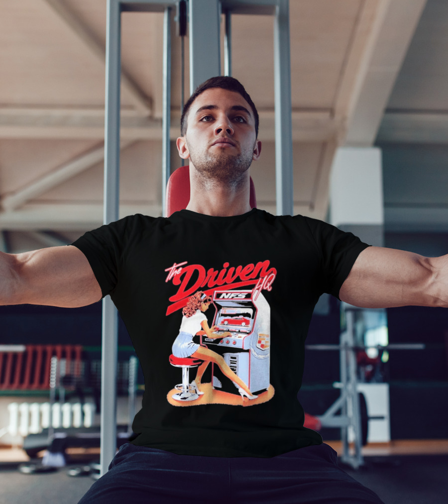 The Driven HQ NFS Arcade Gaming Girl Retro Pin Up T-Shirt