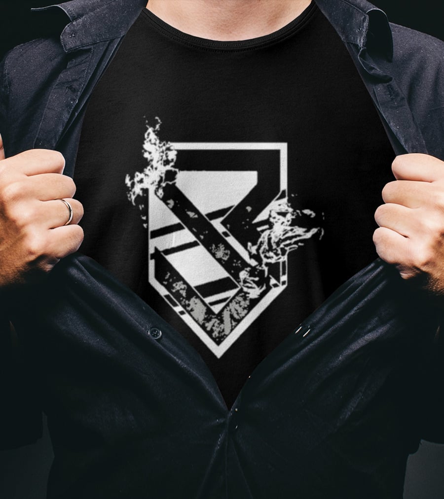 Tyrese Haliburton Seth Rollins Flames 2026 At Madison Square Garden Shield T-Shirt
