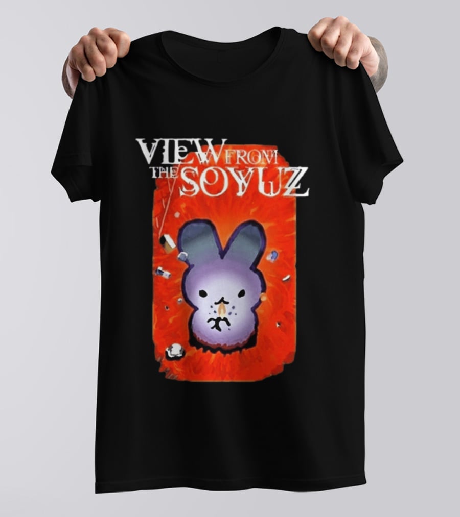 View From The Soyuz Ubiquitous Space Rabbit Explosion T-Shirt