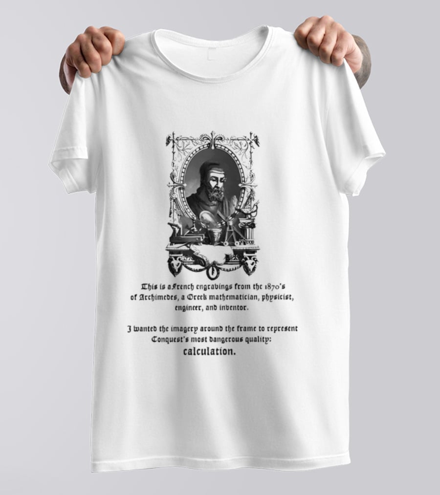 Archimedes Ancient Qualities Science Inspiration Meaning Calculation T-Shirt