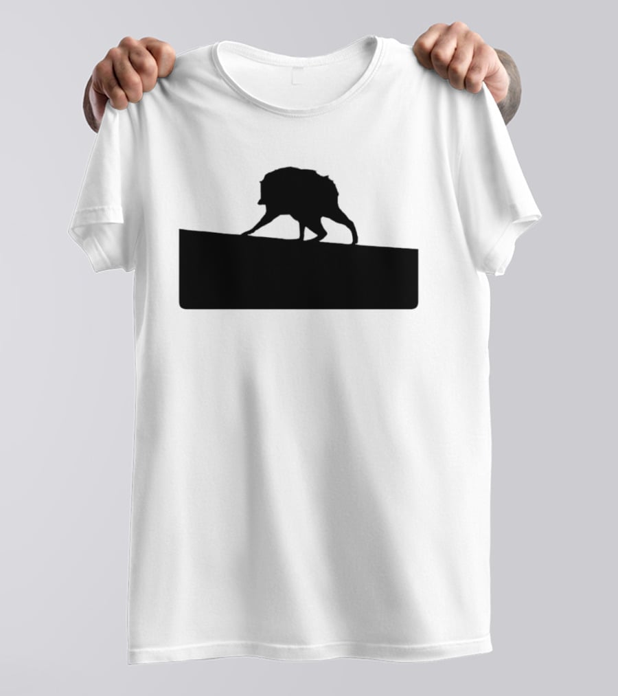 Jimothy Raccoon Trash Silhouette Mock Political Campaign T-Shirt
