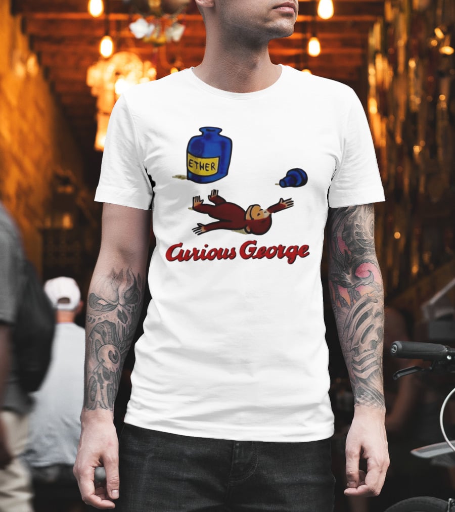 Curious George Ether Bottle Unconscious T-Shirt