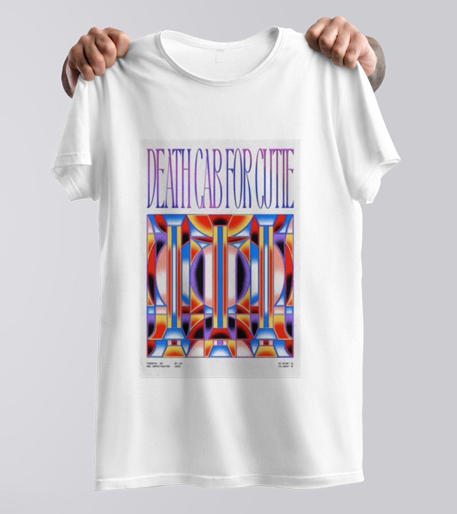 Death Cab For Cutie Toronto ON 07 19 2026 Tour Geometric T-Shirt