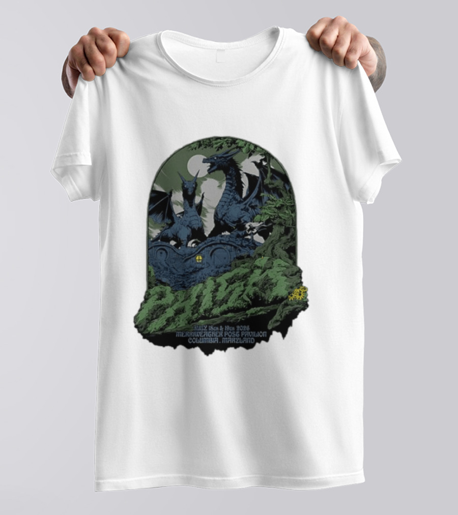 Dragons July 18th 19th 2026 Merriweather Post Pavilion Columbia Maryland T-Shirt