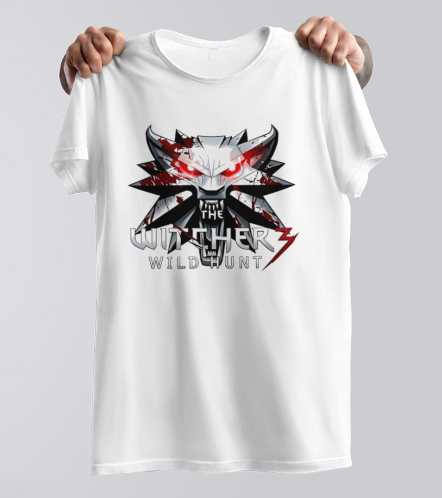 Geralt Of Rivia The Witcher 3 Wild Hunt Blood Wolf Iconic Mask T-Shirt