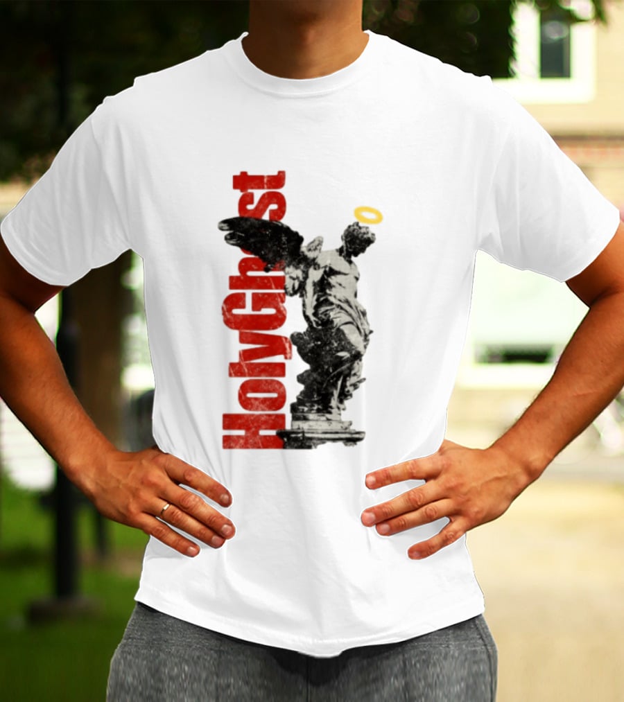 Holy Ghost Halo Statue Winged Angel T-Shirt