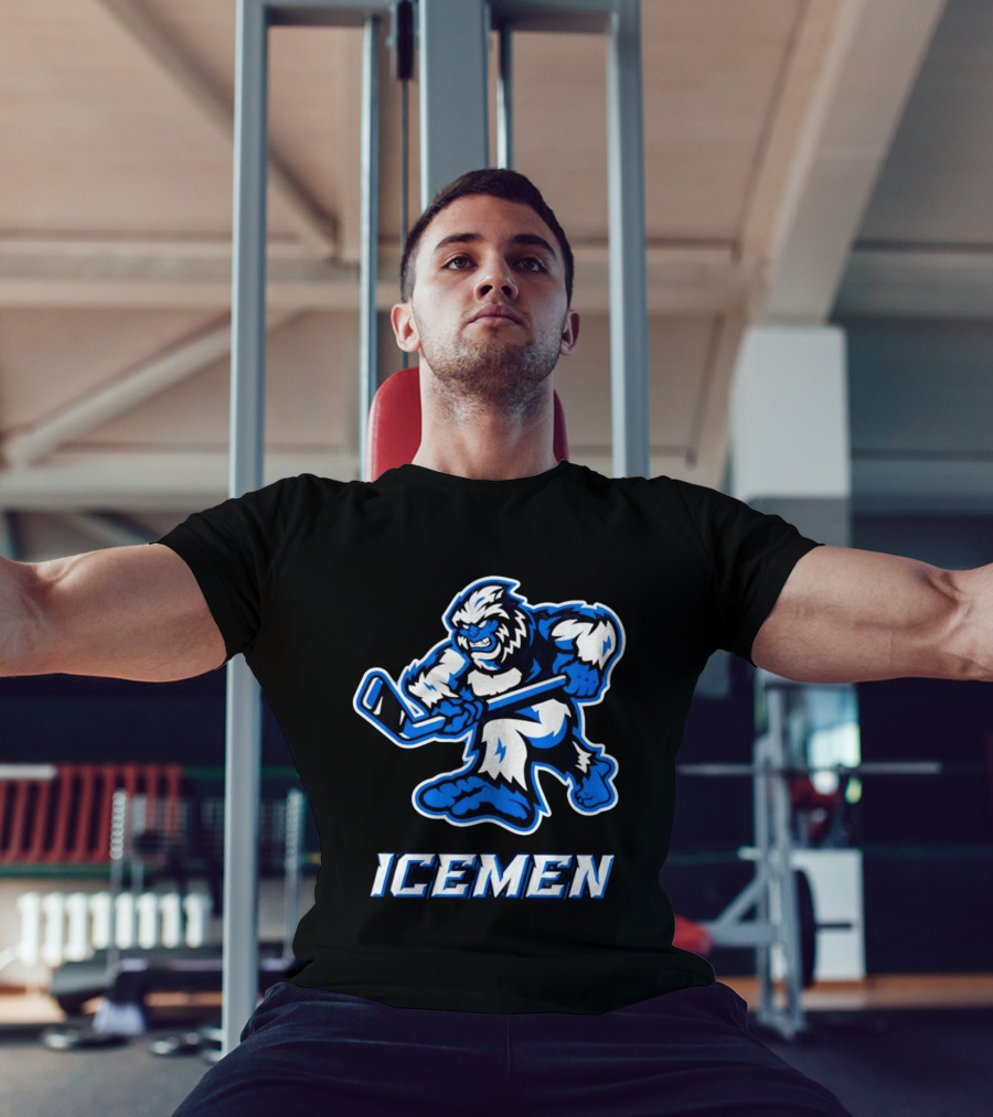 Icemen Yeti Hockey Player T-Shirt