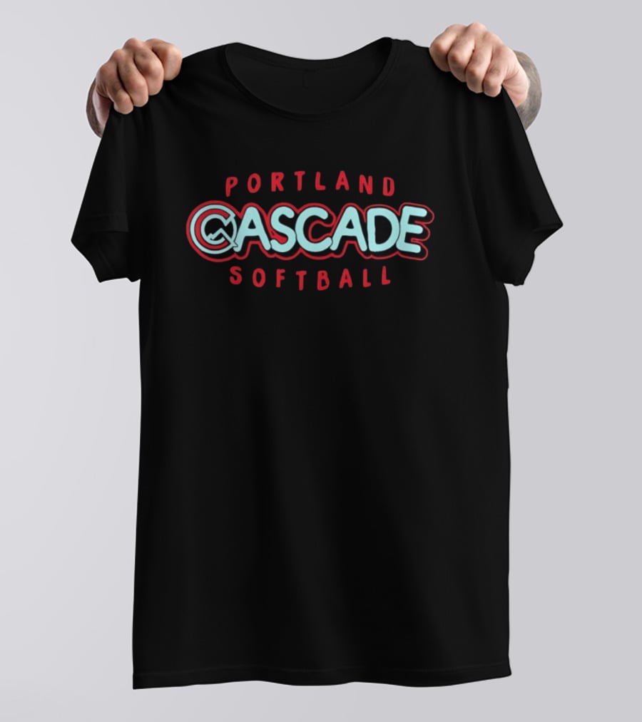Portland Cascade Softball Team Iconic Logo And Team Name T-Shirt