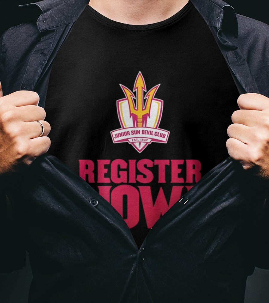 Junior Sun Devil Club Register Now Arizona State University Est 1947 T-Shirt