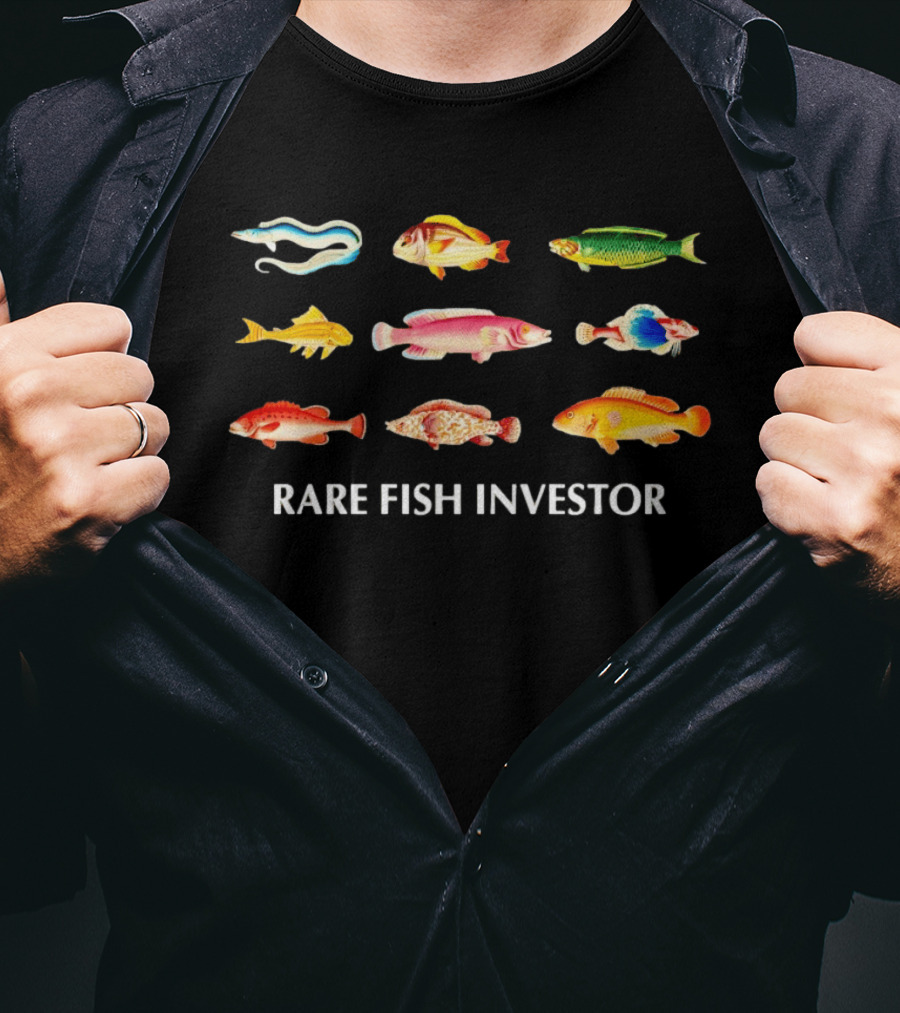Rare Fish Investor Colorful Aquatic Collection T-Shirt