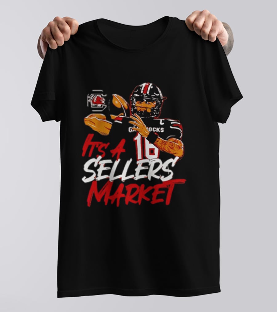 LaNorris Sellers South Carolina Gamecocks Football It's A Sellers Market 18 T-Shirt