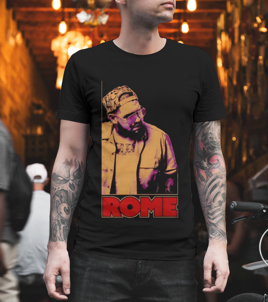 ROME Cap Glasses Style Vintage Vibe T-Shirt