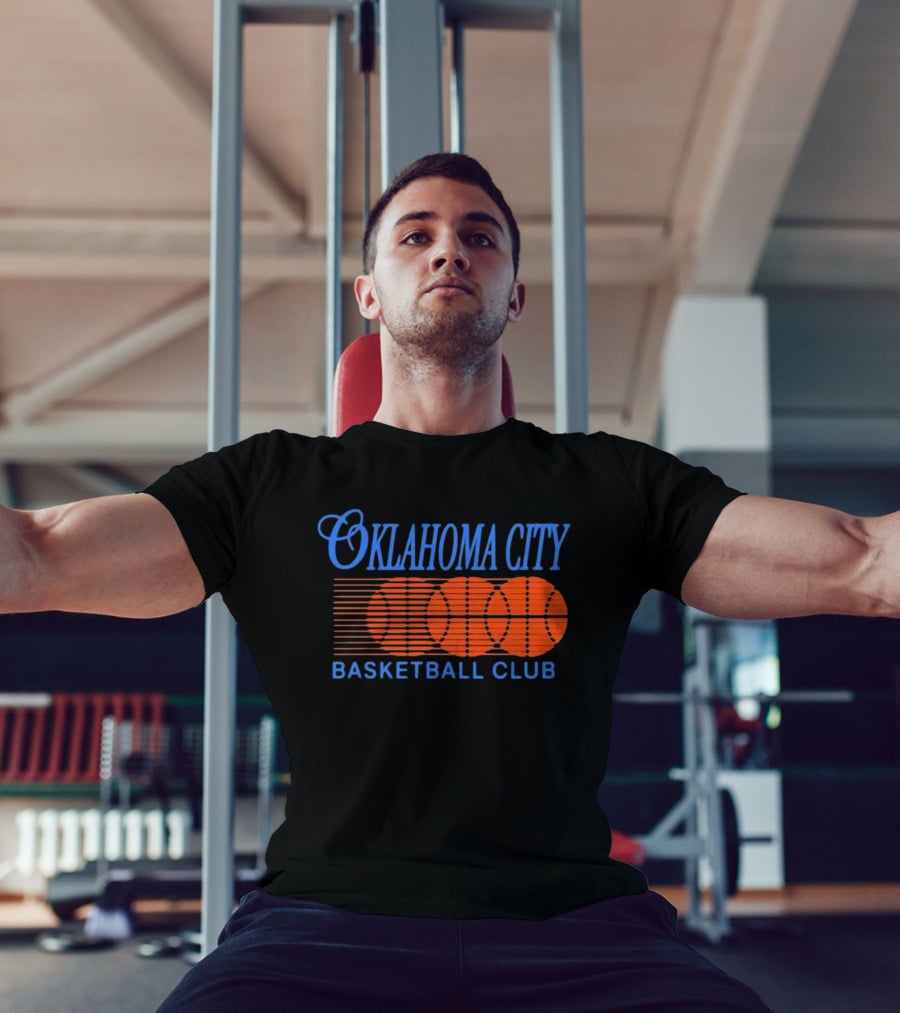Oklahoma City Basketball Club Orange Motion Merchandise T-Shirt