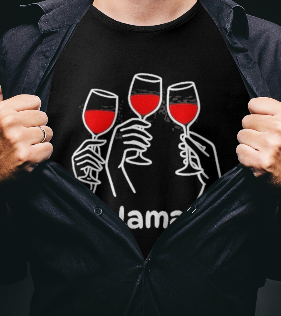 Salamati Wine Glass Toast Celebration T-Shirt
