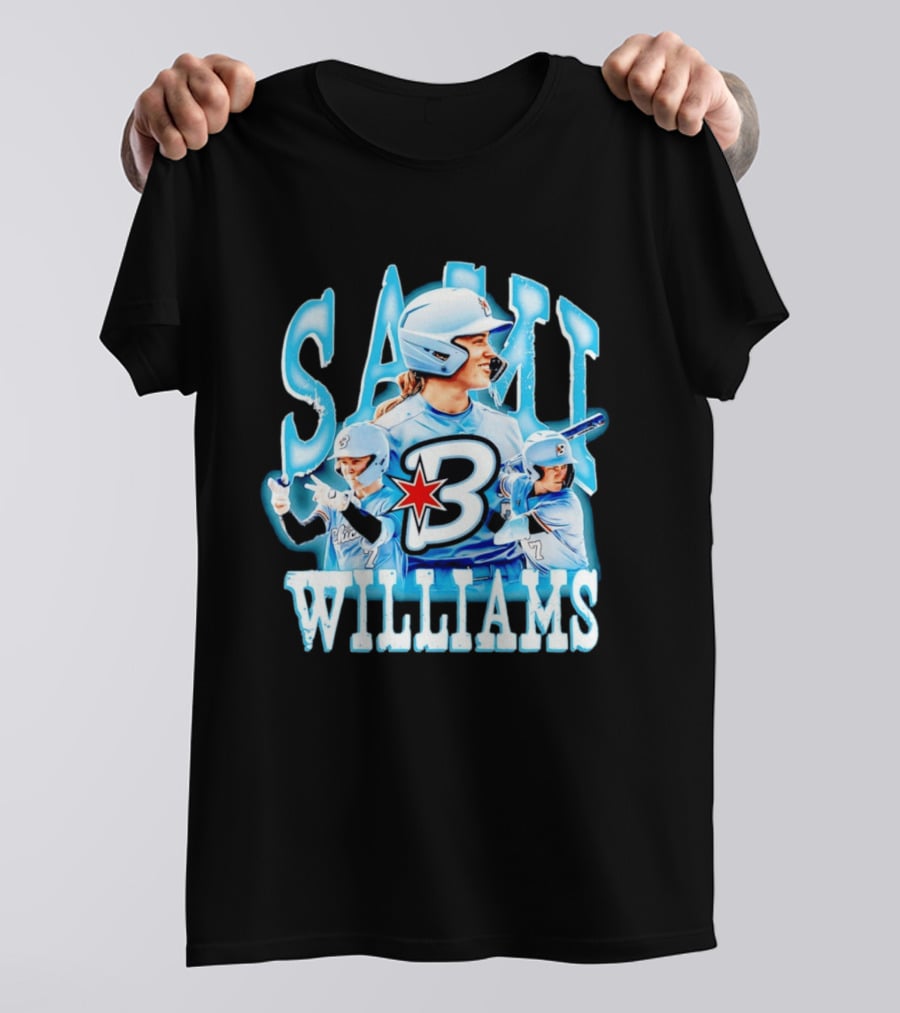 Sami Williams Chicago Bandits Softball Player Star Jersey Number 7 T-Shirt
