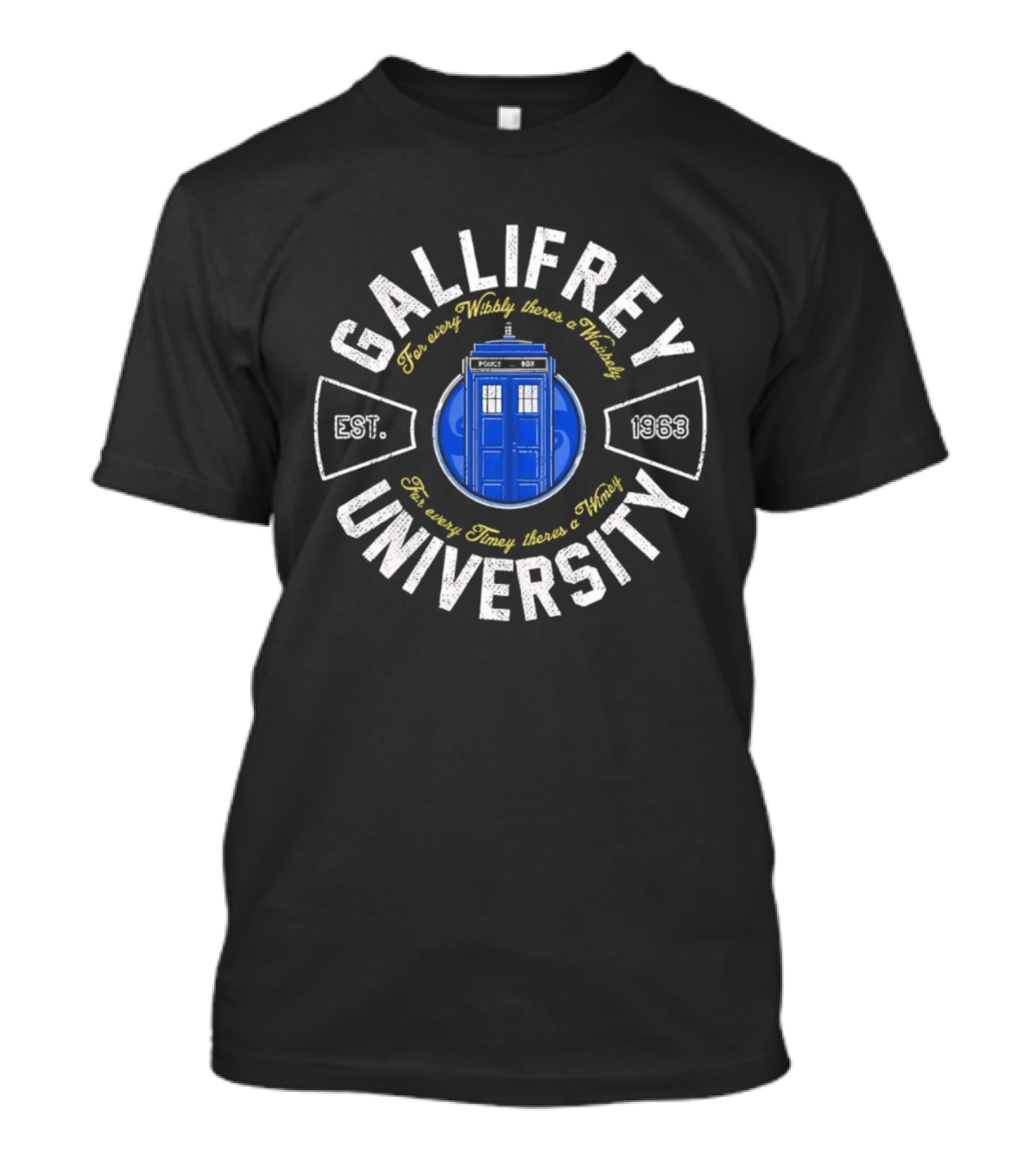 Gallifrey University Est 1963 Tardis Time And Relative Dimension In Space T-Shirt