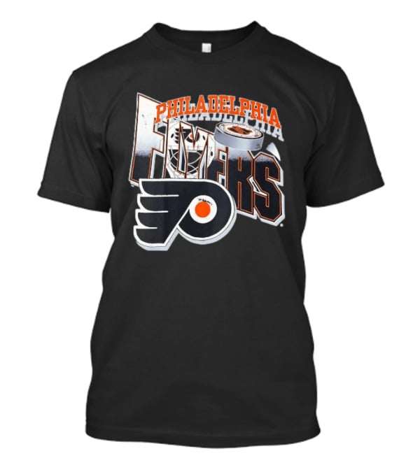 Philadelphia Flyers Goalie Mask Hockey Puck NHL Team T-Shirt