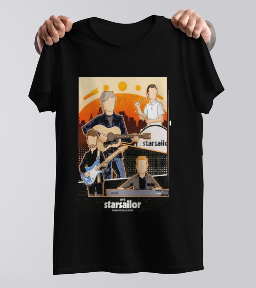 Starsailor Live Plus Special Guests July 25 2026 Old Market Place Warrington Concert Event T-Shirt