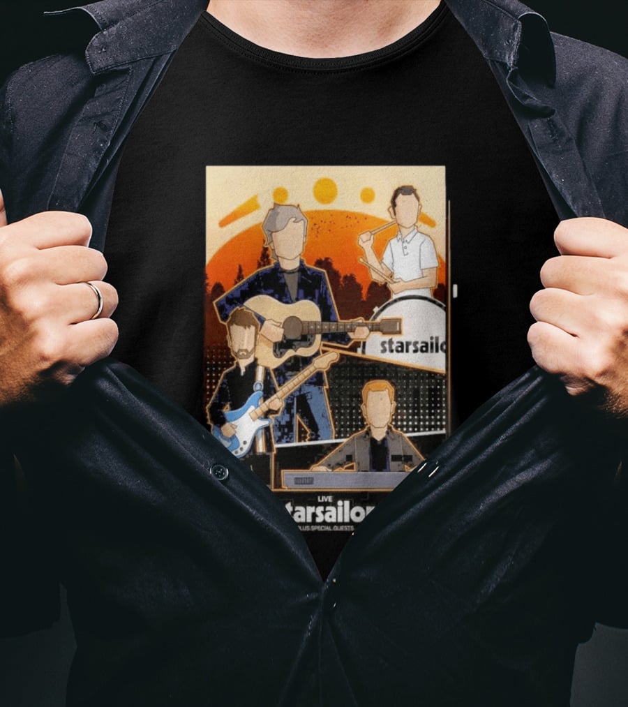 Starsailor Live Plus Special Guests July 25 2026 Old Market Place Warrington Concert Event T-Shirt
