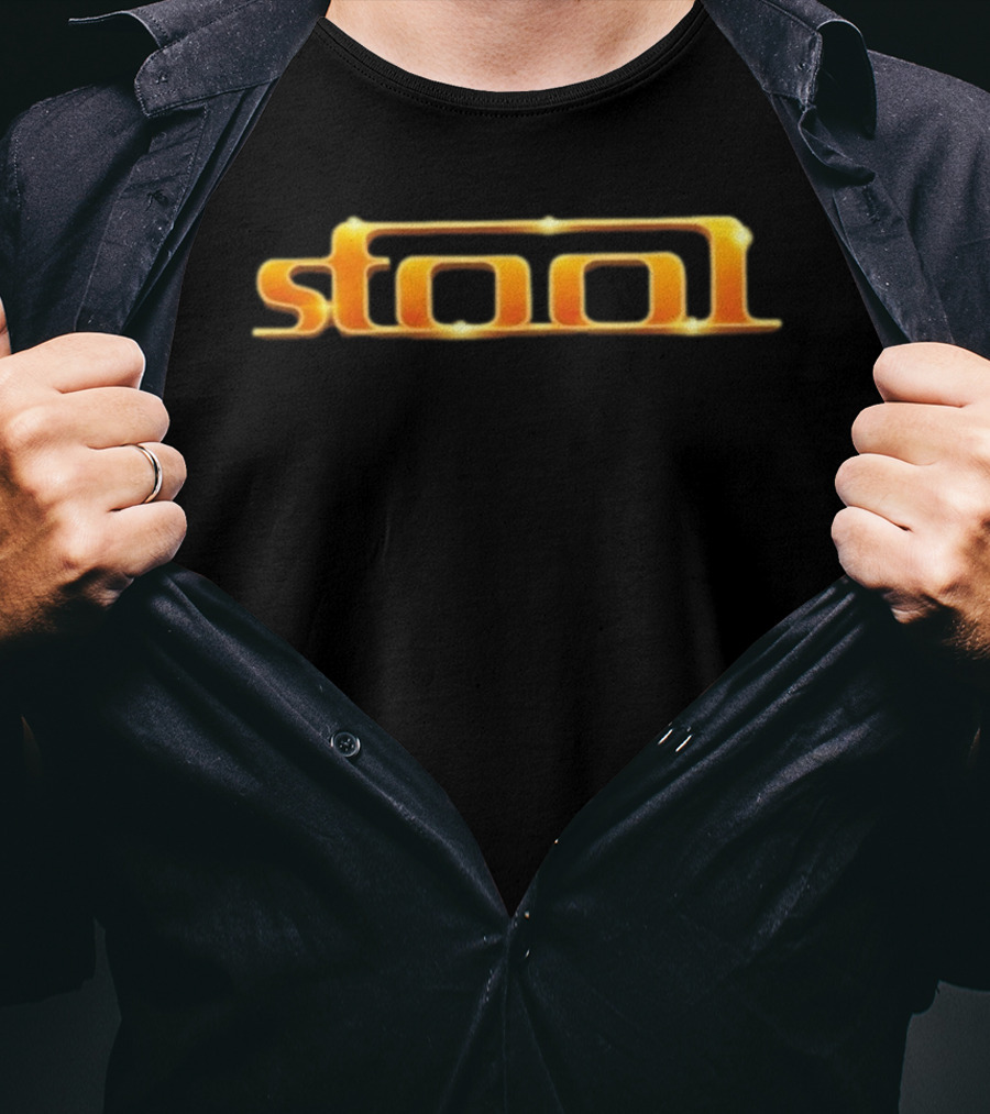 Stool Gold Minimalist Shiny Glowing T-Shirt