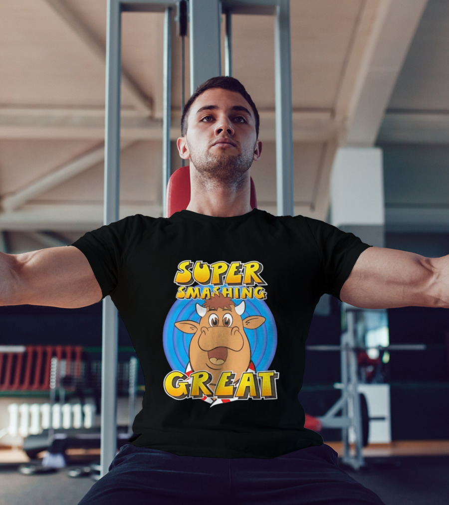 Super Smashing Great Cartoon Bull T-Shirt