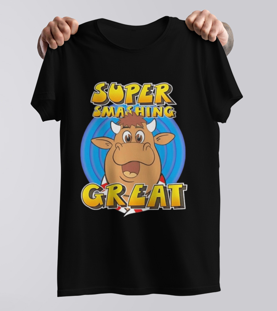 Super Smashing Great Cartoon Bull T-Shirt