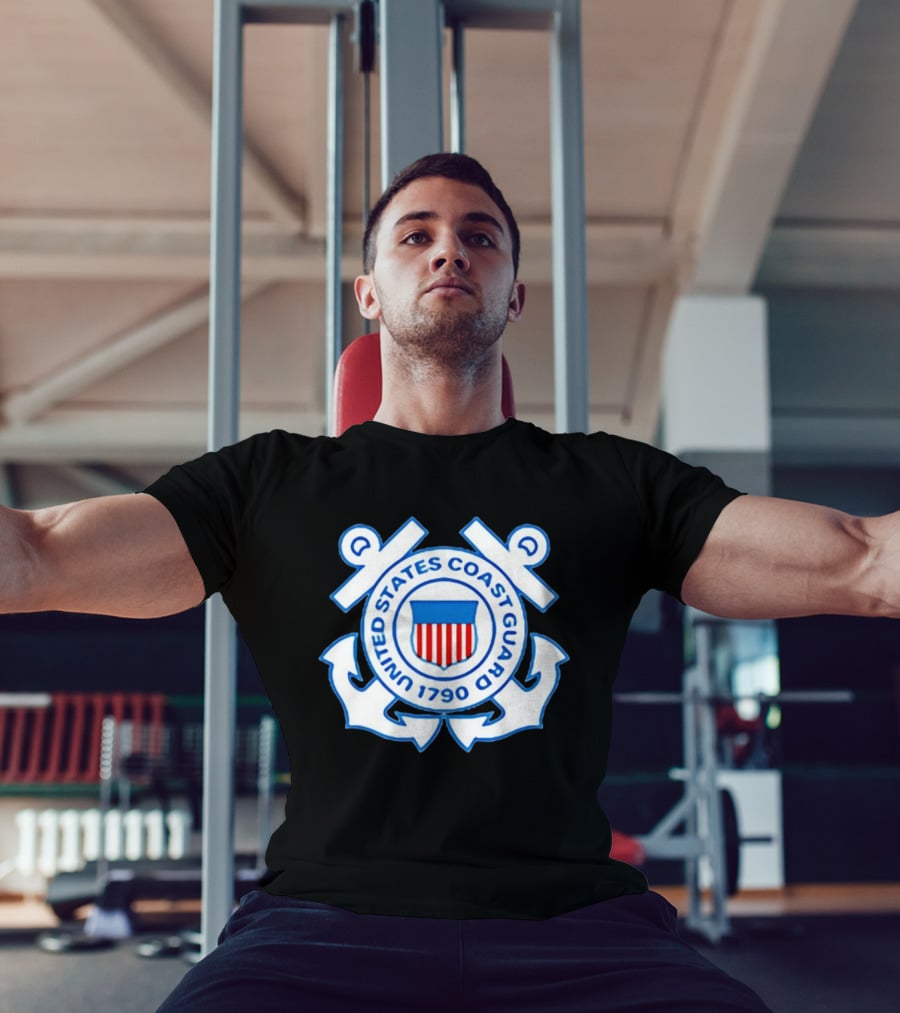 United States Coast Guard Emblem 1790 USCG Anchors Insignia T-Shirt