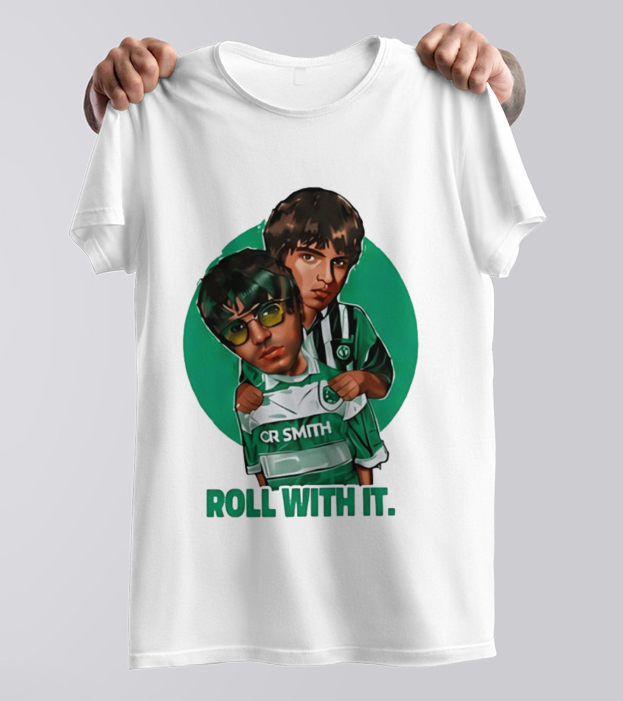 Oasis Roll With It CR Smith Celtic Football Club T-Shirt