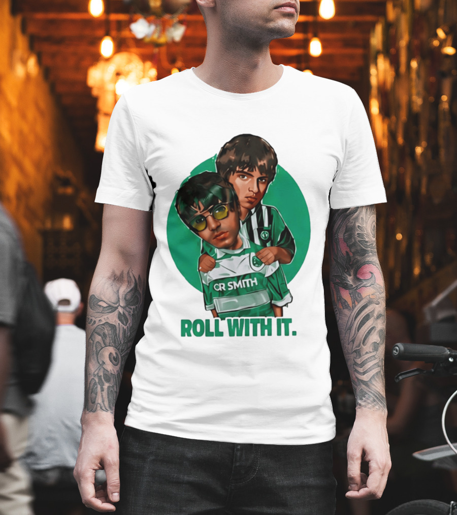 Oasis Roll With It CR Smith Celtic Football Club T-Shirt