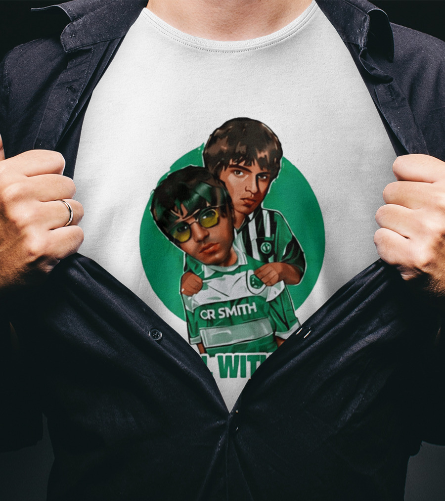Oasis Roll With It CR Smith Celtic Football Club T-Shirt