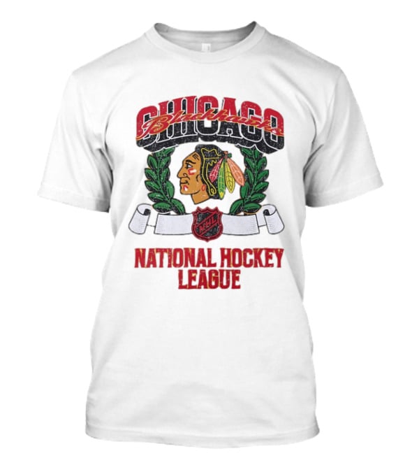 Chicago Blackhawks NHL Vintage Distressed Style National Hockey League T-Shirt