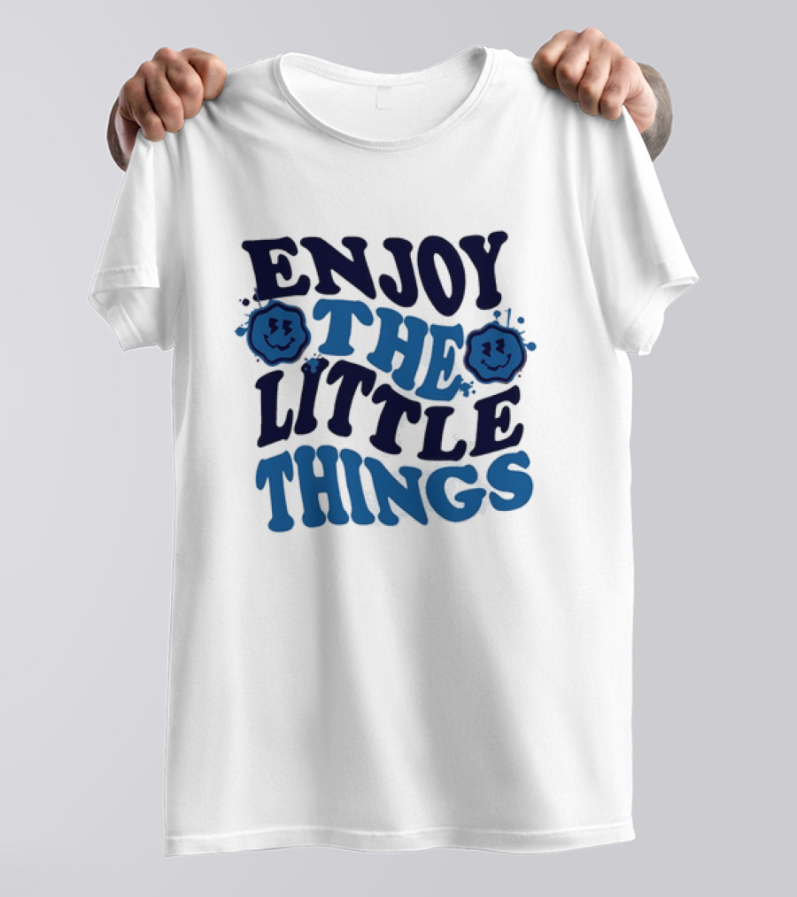 Enjoy The Little Things Smiley Faces T-Shirt