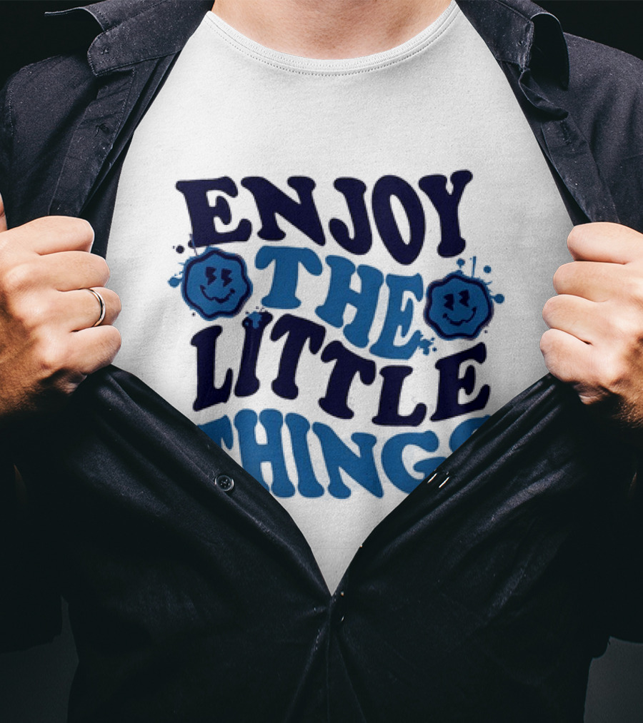 Enjoy The Little Things Smiley Faces T-Shirt