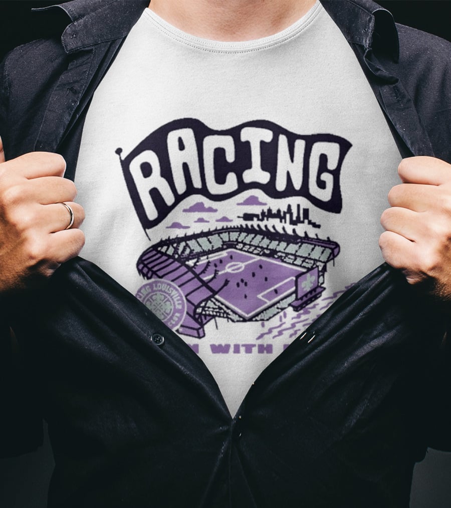 Racing Louisville Football Club Run With Us Stadium T-Shirt
