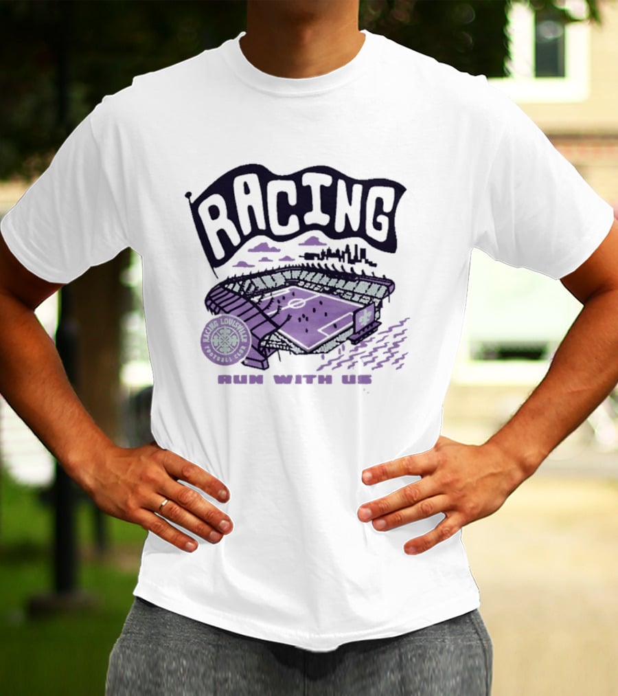Racing Louisville Football Club Run With Us Stadium T-Shirt