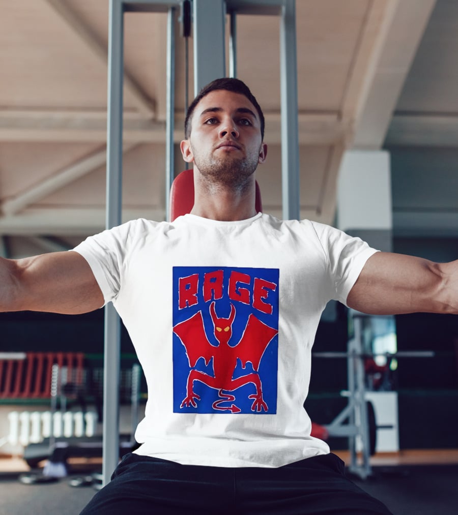 Rage Red Devil Bat Wings Demon T-Shirt