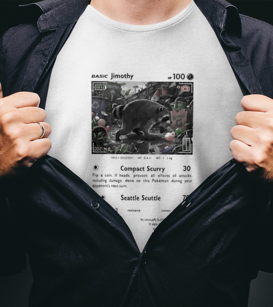 Jimothy Card 110 Combat Scrapy Raccoon Seattle Scuttle 70 2023 67/99 T-Shirt