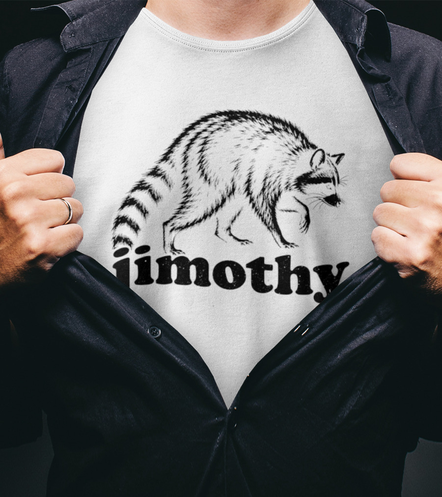 Jimothy Raccoon Walking T-Shirt