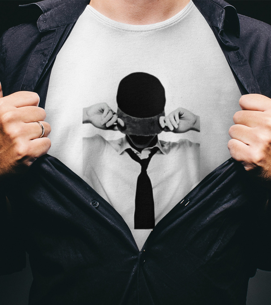 Jungkook BTS Black And White Cap And Tie T-Shirt