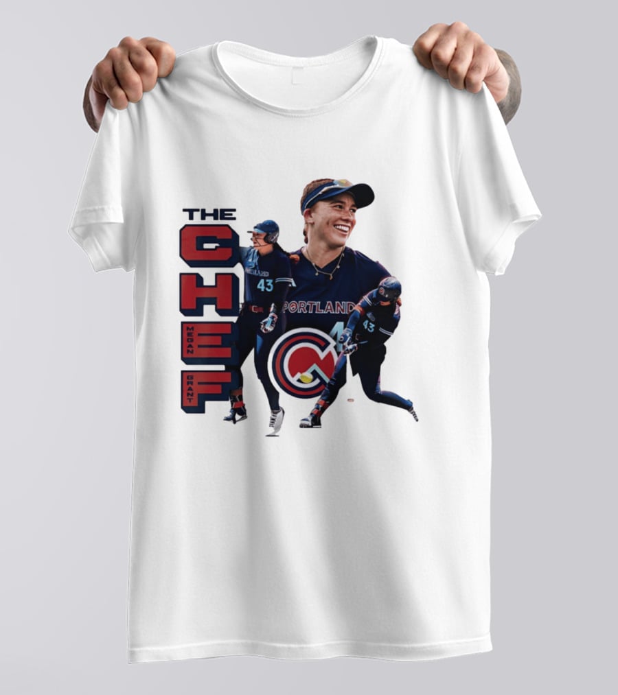 Megan Grant The Chef Portland Cascade Baseball Number 43 T-Shirt