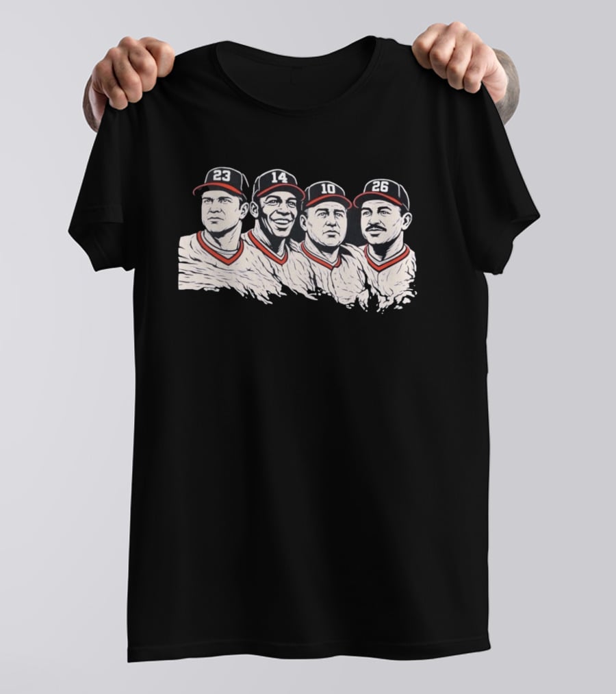 23 14 10 26 Baseball Legends Cincinnati Reds T-Shirt