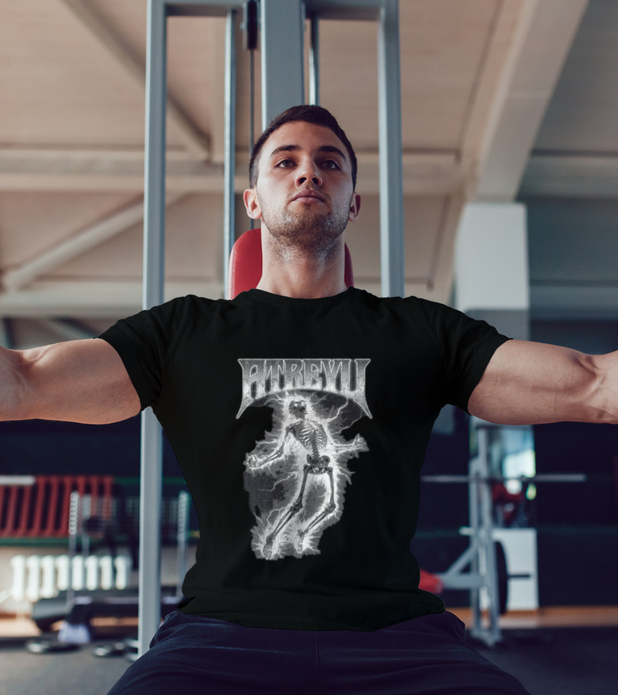 Atreyu Electric Skeleton Lightning Scene T-Shirt