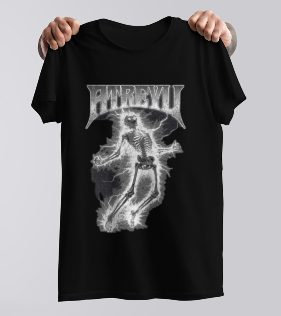Atreyu Electric Skeleton Lightning Scene T-Shirt