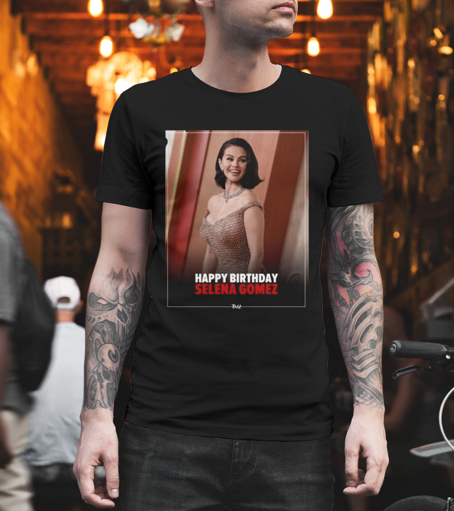 Happy Birthday Selena Gomez TMZ Celebration Event T-Shirt