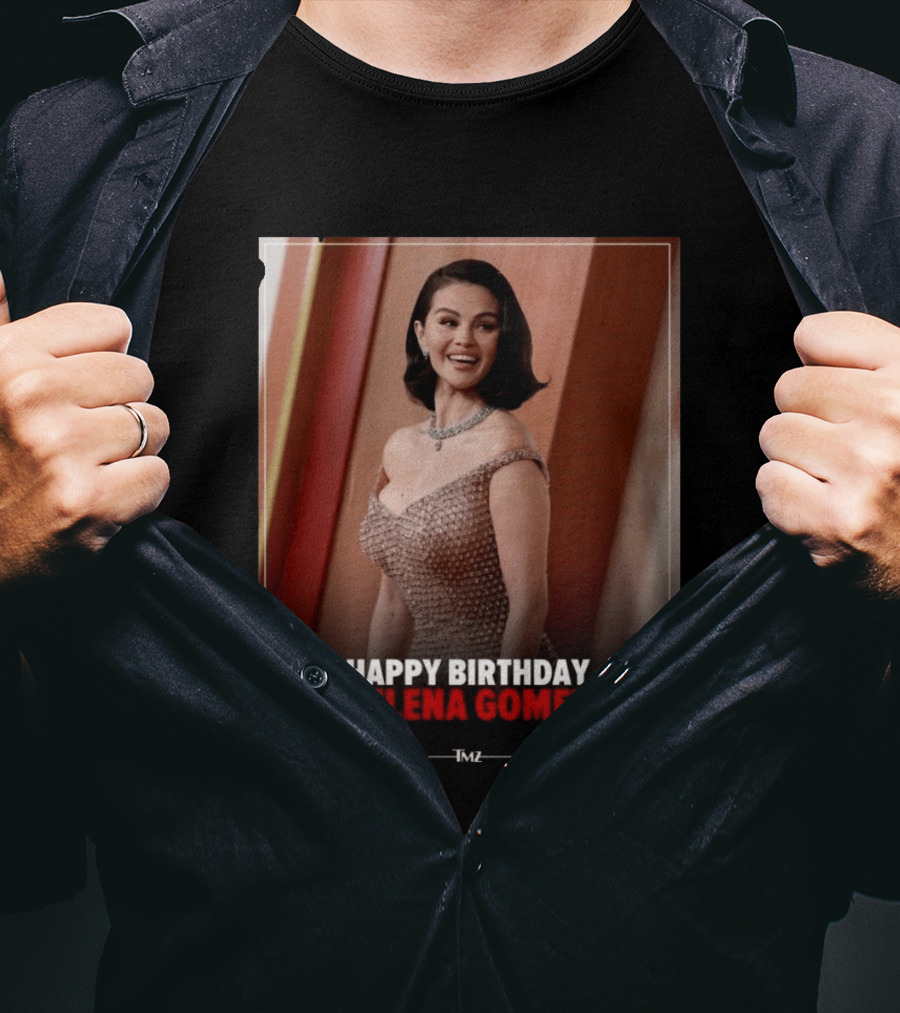 Happy Birthday Selena Gomez TMZ Celebration Event T-Shirt