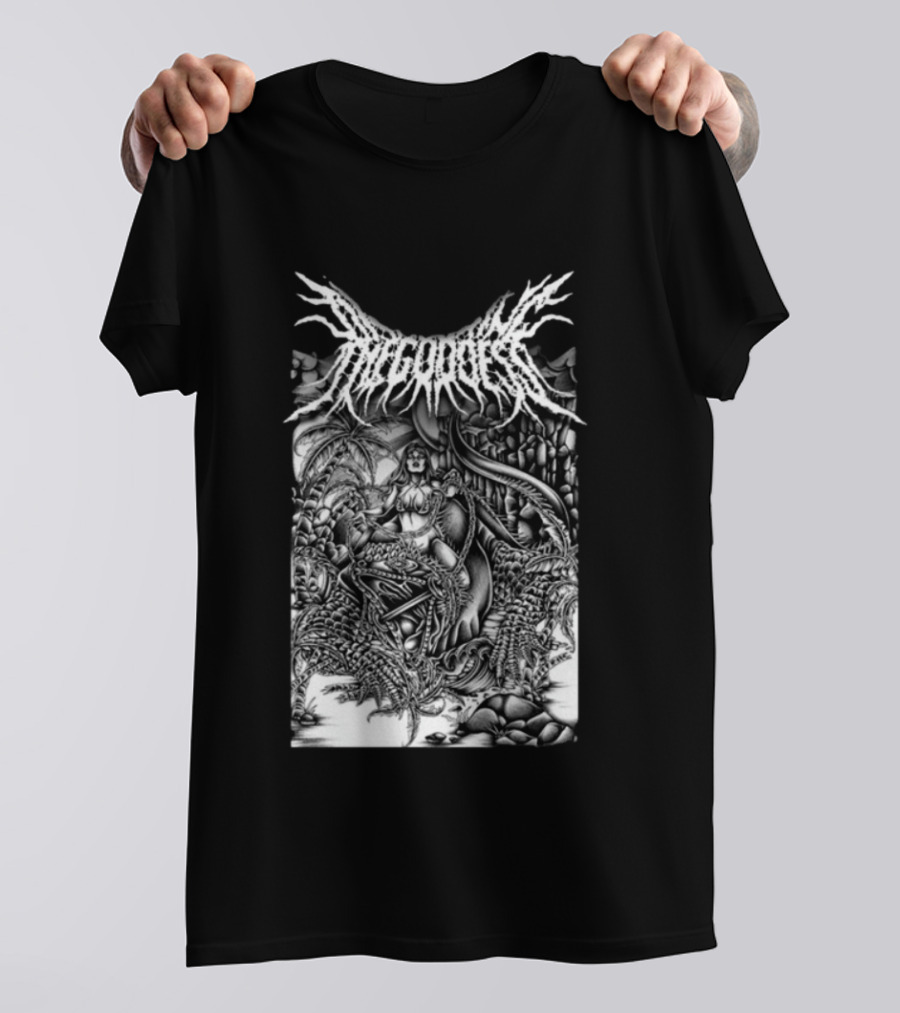 Impericon Store Disfiguring The Goddess Galapagos Metal Art Reptile Island T-Shirt